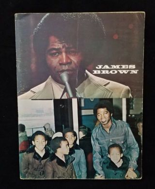 Rare James Brown Official Concert Tour Program Book - Double Cover