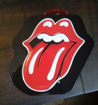 The Rolling Stones Metal Black Lunch Box