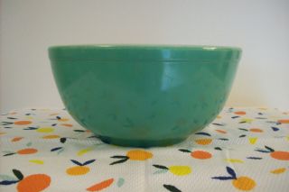 Vtg Pyrex Primary Color Mixing Bowl - Green - 1940 