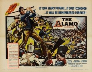 The Alamo Movie Poster John Wayne Rare Hot Vintage 1