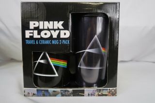 Pink Floyd Travel And Ceramic Coffee Mug Set Dark Side Of The Moon