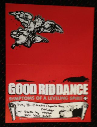 Good Riddance 18x24 Record Store Promo Poster Fat Wreck Chords Punk Nofx