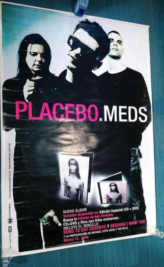 Placebo Meds Promo Mexico In Store Pvc Banner Poster 1.  20x1.  80m
