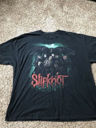 Slipknot Rock Band Tour Band Tour T Shirt 2xl 2014 - 15 Prepare For Hell 2xl