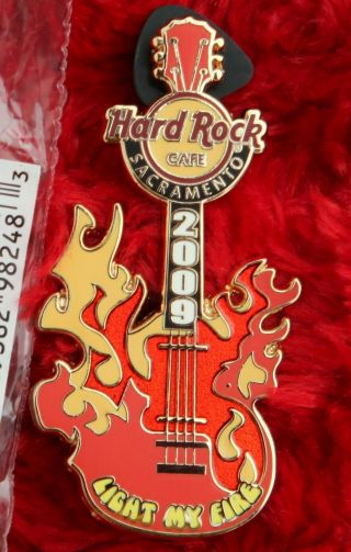 Hard Rock Cafe Pin Sacramento Light My Fire Guitar Jim Morrison Doors Song Lyric
