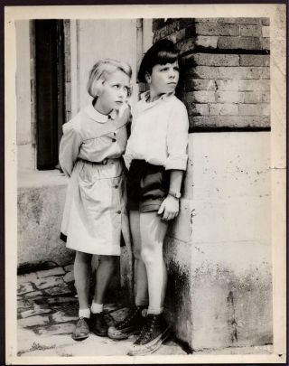 Cute Little Boy And Girl 1950 