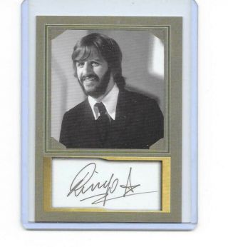 The Beatles / Ringo Starr / Autograph Card & Novelty Bill / D.  Gordon