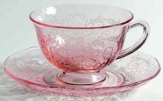 Fostoria Versailles Pink Cup & Saucer 5608361