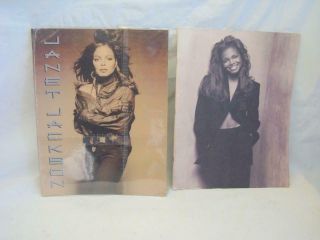 Janet Jackson Concert Tour Program Books Large Oversize Staple Bound