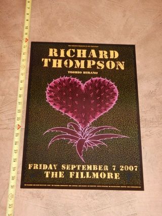 2007 Richard Thompson Fillmore Concert Poster F886,  John Seabury Art