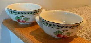 Villeroy Boch French Garden Fleurence Cream Soup Bowls Set Of 2