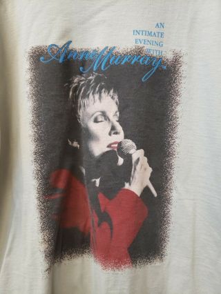 An Intimate Evening With Anne Murray Concert Large Size T - Shirt,  Cd S/h