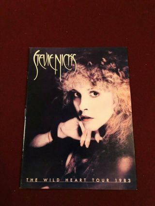 Fleetwood Mac’s Stevie Nicks Solo 1983 The Wild Heart Tour Concert Program