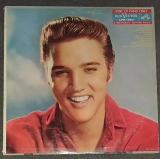 1st Pressing Elvis Presley Vinyl Record " Lp Fans Only " Lpm - 1990 Lp Very Rare