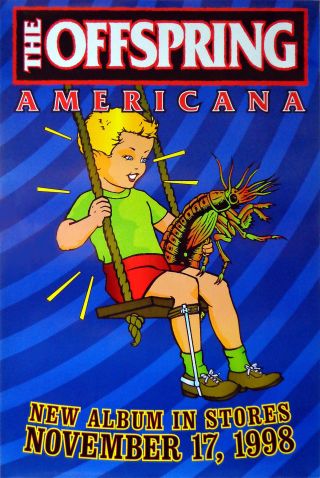 The Offspring - Americana - Rock Promo Poster (1998)