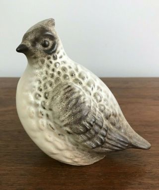California Art Pottery Midcentury Howard Pierce Signed Quail Bird Figurine