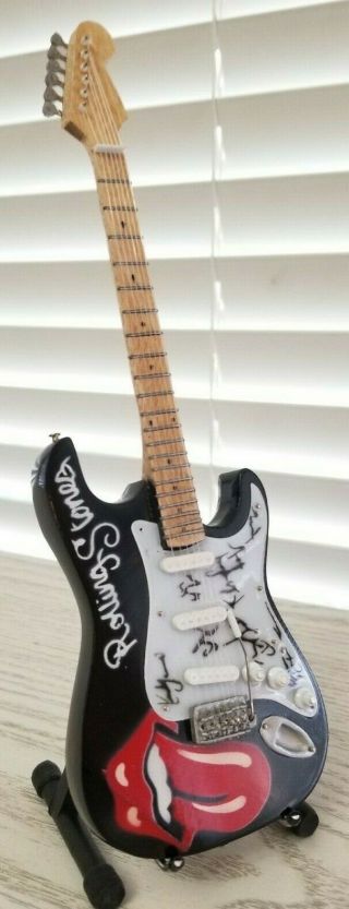 Rolling Stones Miniature Tribute Guitar with Stand - MCA 208 2
