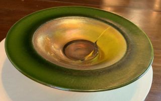 Antique Signed L.  C.  Tiffany Favrile Art Glass Bowl (for Repair/restoration)