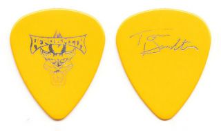 Aerosmith Tom Hamilton Signature Yellow Guitar Pick - 1997 Nine Lives Tour