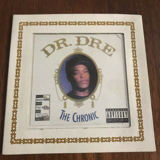 1990s Dr.  Dre The Chronic Album Cover Carnival Prize Mirror Glass With Picture