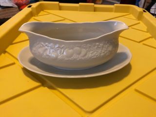 Harmony House Gravy Boat With Attached Underplate Bounty Japan Fine China