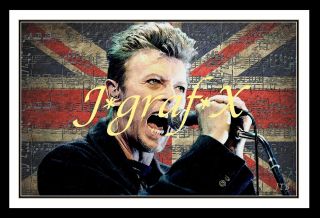 David Bowie - Ziggy Stardust - Blackstar - Portrait Poster - Cool Artwork
