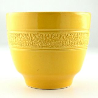 West Germany Bay Keramik Yellow Pottery Planter Pot Glazed L751