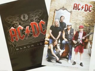 Ac/dc " Black Ice 2 - Sided " Malaysian Promo Poster - Hard Rock/heavy Metal Music
