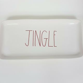 Rae Dunn Jingle Platter Tray Christmas Holiday 2017