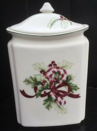 Winter Garland  By Charter Club - - Canister Small Cookie Jar