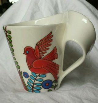 Villeroy & Boch Wave Acapulco Mug Cup Birds Tea Coffee Hard To Find