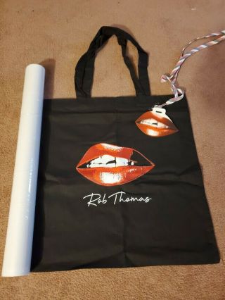 Rob Thomas Chip Tooth Smile Tour Vip Package W/ Poster Tote Bag & Lanyard -