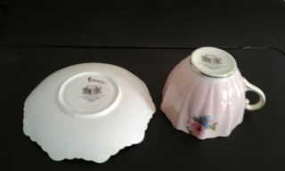 vintage Paragon double warrant pink rose tea cup and saucer fine bone china 6