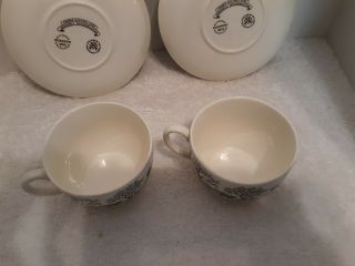 Wedgwood 2 Kruger National Park Cups and Saucers 5
