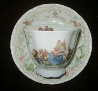 Royal Doulton Brambly Hedge - The Birthday - Fine Bone China Cup And Saucer