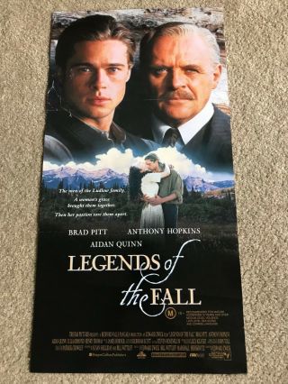 Daybill Poster 13x27: Legends Of The Fall (1994) Brad Pitt