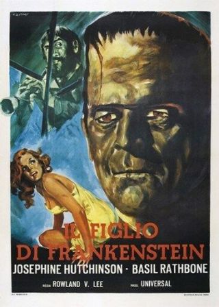 Son Of Frankenstein Movie Poster Boris Karloff Rare 2