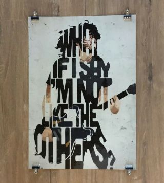 Foo Fighters Dave Grohl A2 Size Typography Art Print/poster Premium Quality