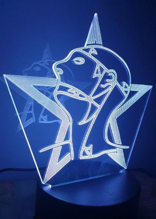 Laser Engraved Led Desk Light Sisters Of Mercy Merciful Release Goth