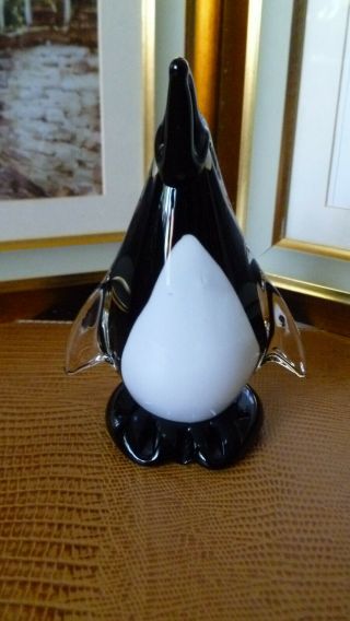 Vintage Murano Art Glass Penguin Figurine Paperweight