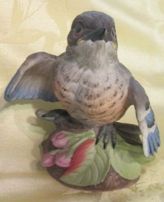 Vintage Boehm Porcelain “fledgling Bluebird " Figurine,  400 - 75 Made In Usa