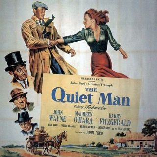 The Quiet Man Movie Poster John Wayne - Maureen O 