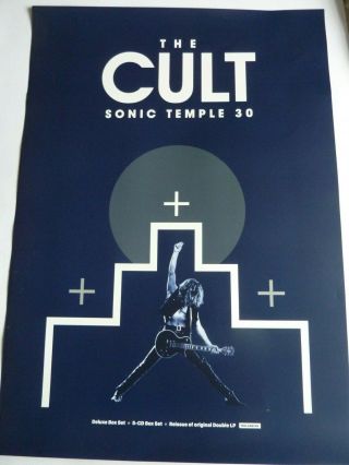 The Cult Sonic Temple Double Sided Promotional Poster