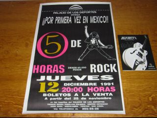 The Cult - 1991 Mexico Tour Promo Poster - Owned By Billy Duffy