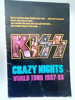 Kiss Crazy Nights Tour Book
