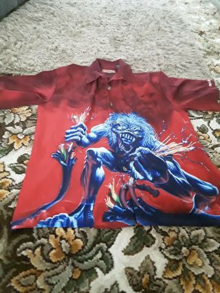 Iron Maiden Mens Short Sleeve Xl Shirt Real Live One