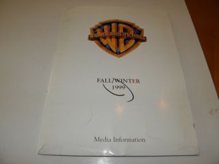 Warner Bros Pictures Fa/wint 1999 9 Film Media Info Press Kit Booklet Photos Fn,
