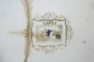 Antique 1830 ' s Staffordshire England Gipsy Gypsy Transferware Covered Sugar Bowl 8
