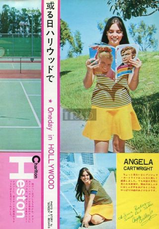 Angela Cartwright / Robert Vaughn 1967 Vintage Japan Picture Clipping 8x11 Lh8/n