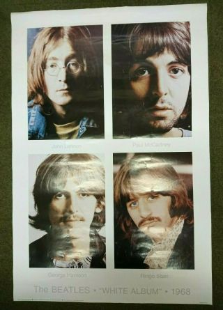 The Beatles 36 " X 24  White Album " Vintage Poster 4 Photos